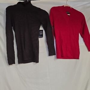 Two women's sweaters size small. Jones new york and boston proper